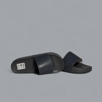 Magnanni Perforated Leather Slides – Gray