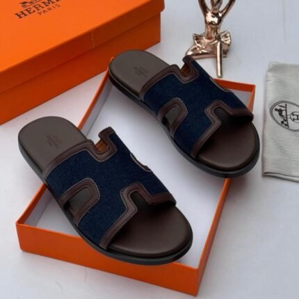 Hermès Oran-Inspired Slides - Denim
